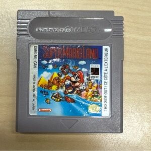 Vintage Nintendo Game Boy Cartridge - Super Mario Land - Gray